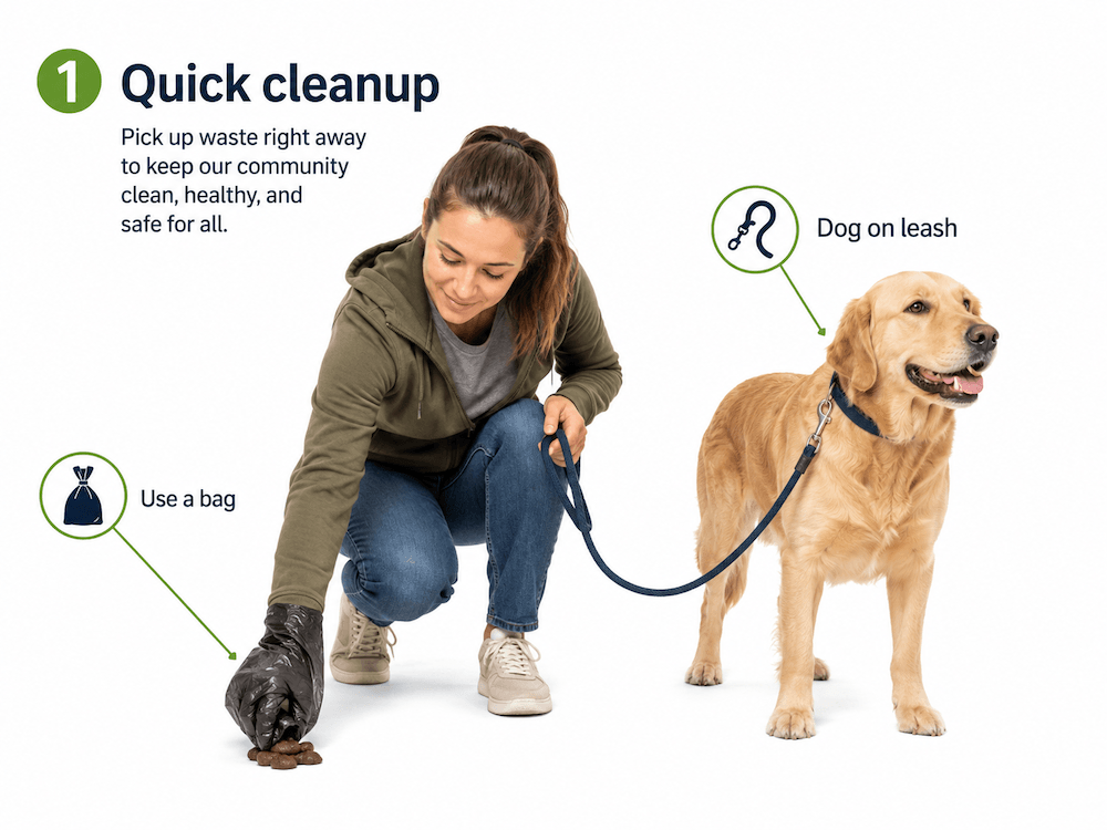 Quick cleanup guide for dog waste Quick cleanup guide for dog waste