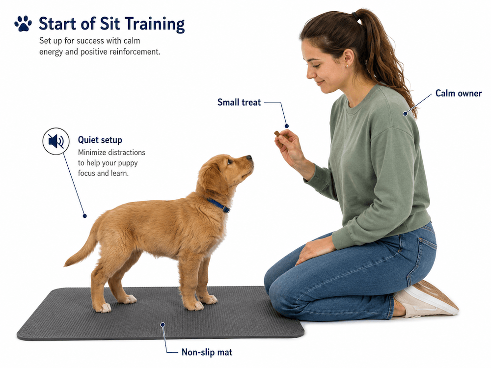 Start of sit training