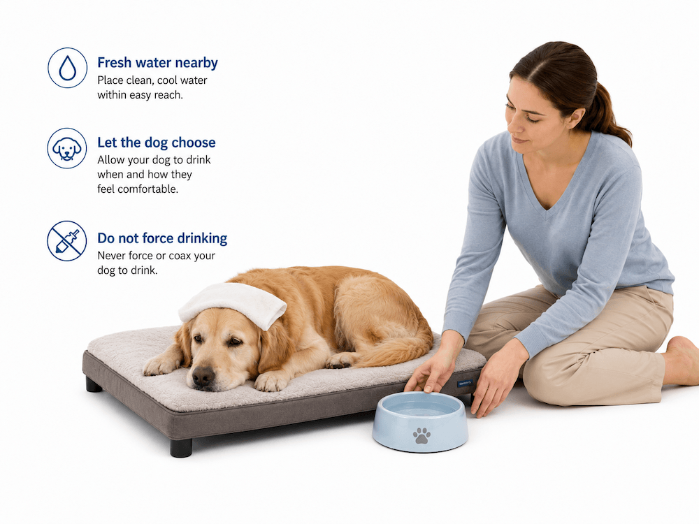 Pet care tips with calm interaction