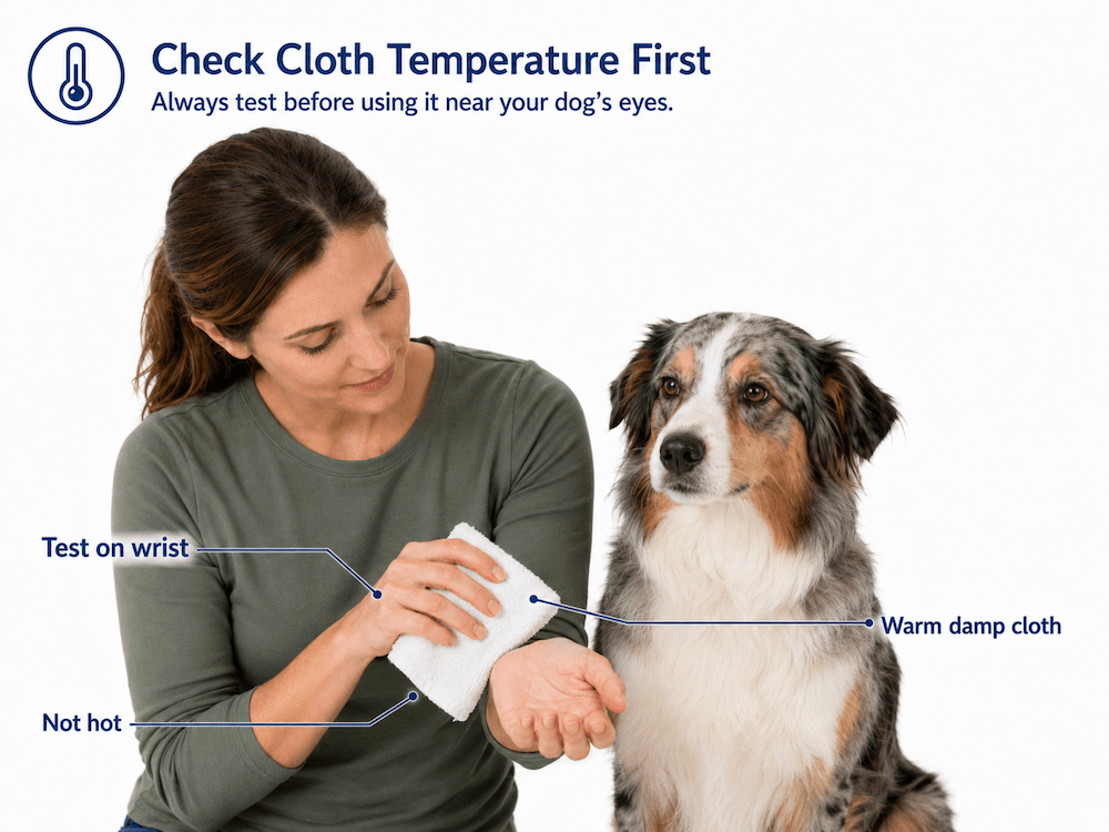 Check cloth temperature before use