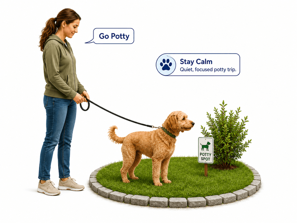Dog potty area