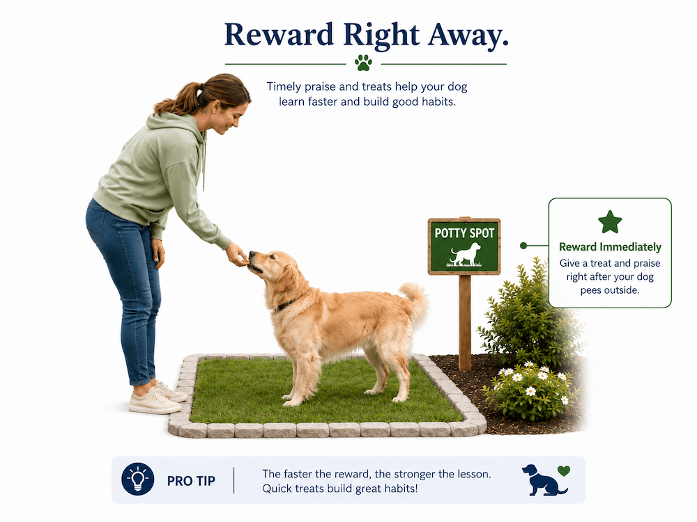 Training your dog to reward promptly