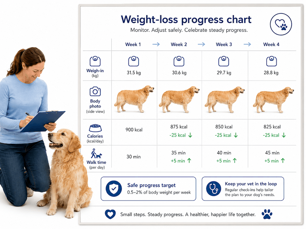 Pet wellness progress tracking