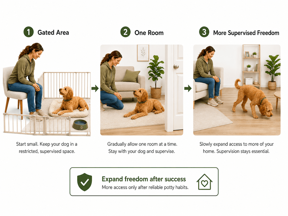 Training your dog with space progression