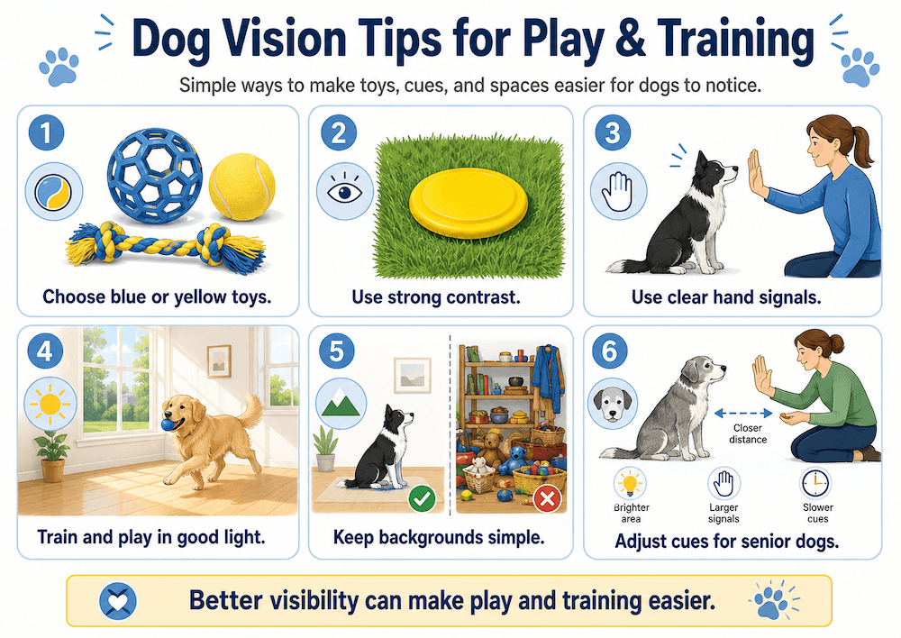 Dog training tips for better vision