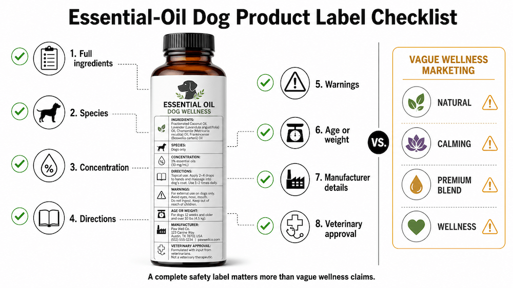 Essential oil dog product guide
