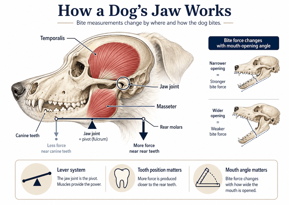 How a dog’s jaw works