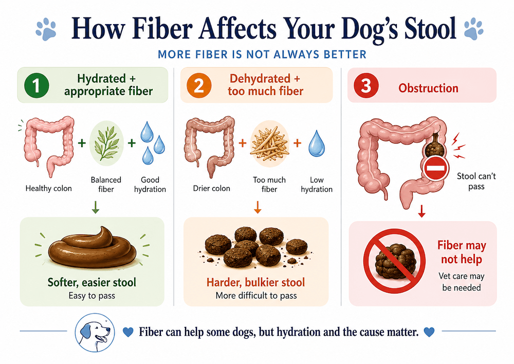 How fiber affects your dog's stool
