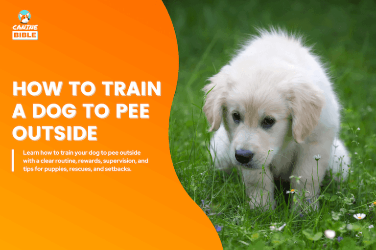 How to Train a Dog to Pee Outside