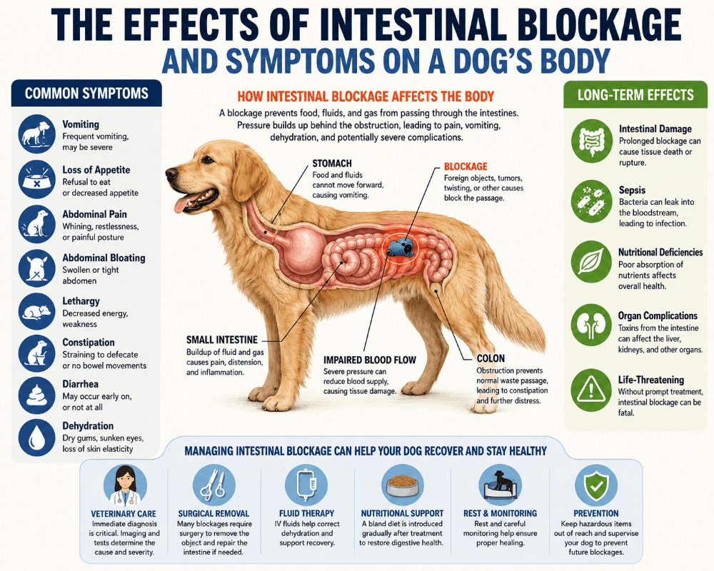 Dog Intestinal Blockage symptoms