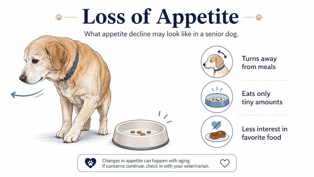 Loss of appetite in senior dogs