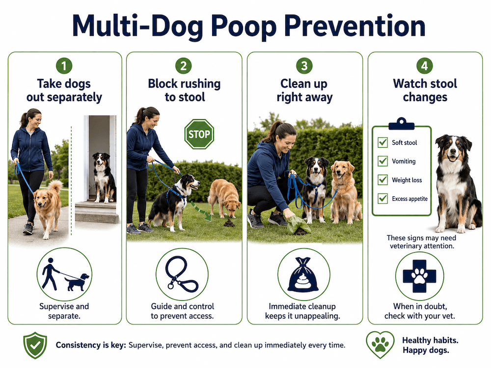 Multi-dog poop prevention tips Multi-dog poop prevention tips