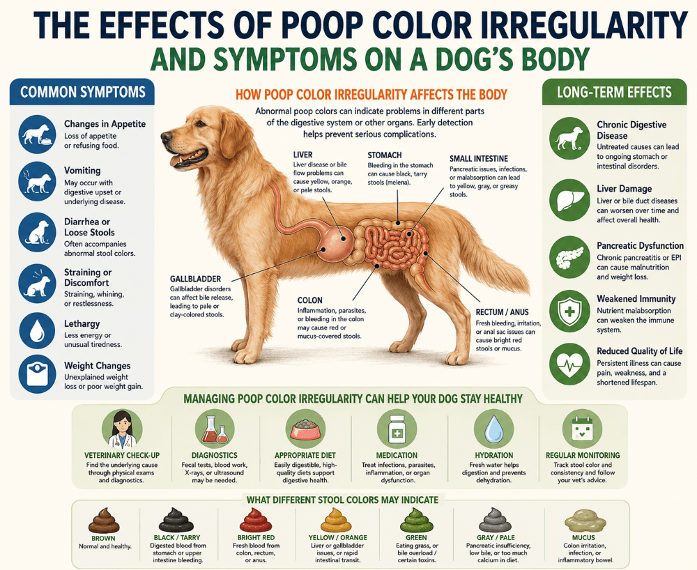 Poop Color Irregularity symptoms