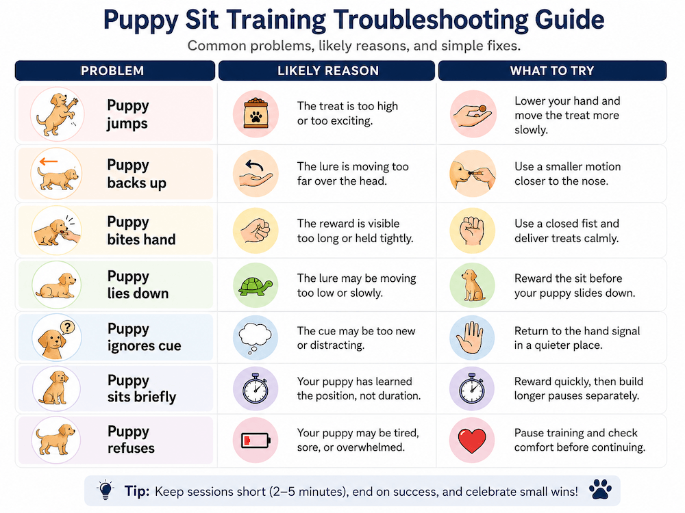 Puppy training troubleshooting guide