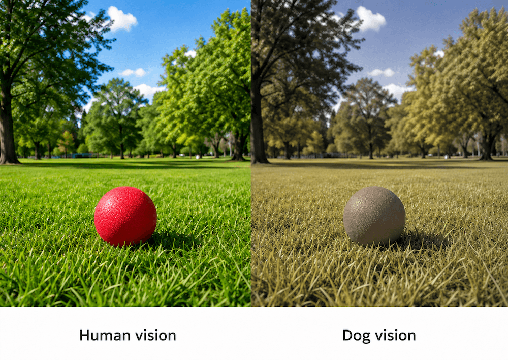 Red Ball in Green Grass