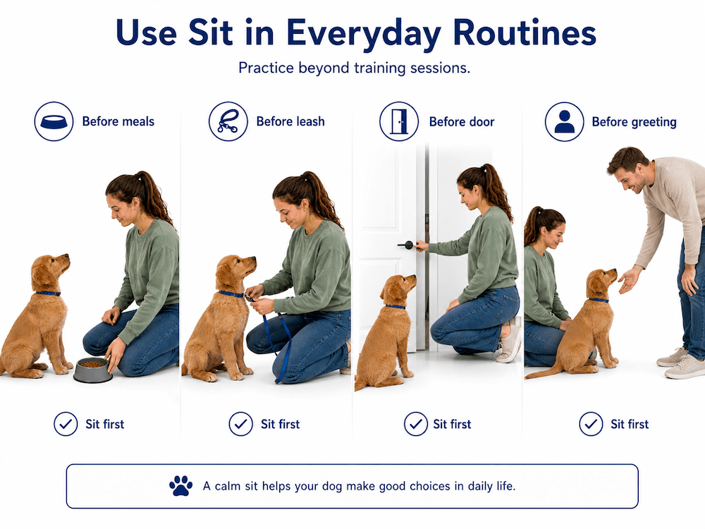 Sit before routines guide
