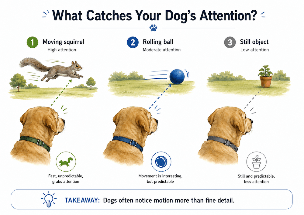 What catches your dog's attention-