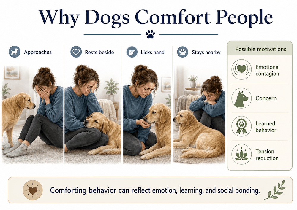 Why dogs comfort people