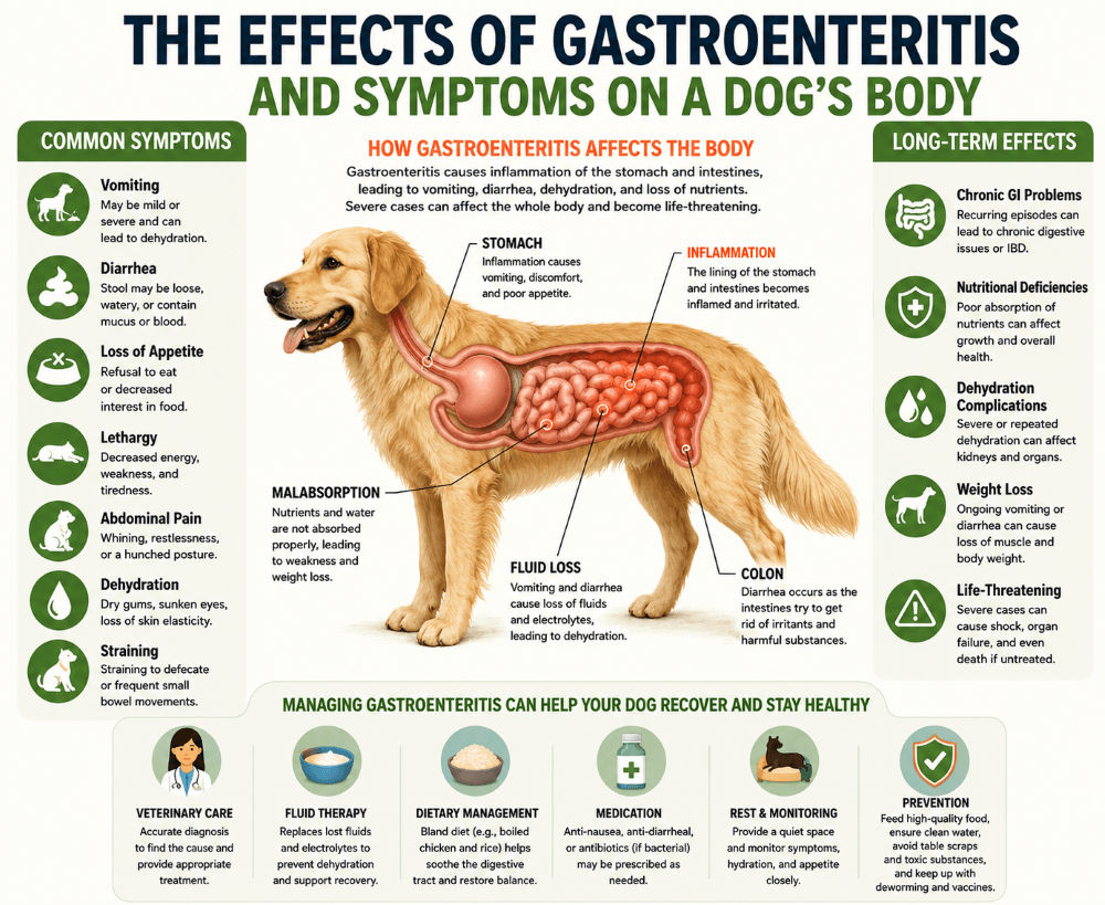 dog Gastroenteritis symptoms