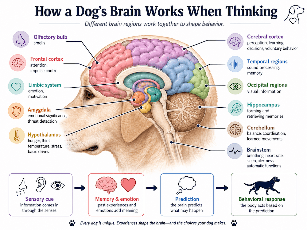 how a dog's brain work