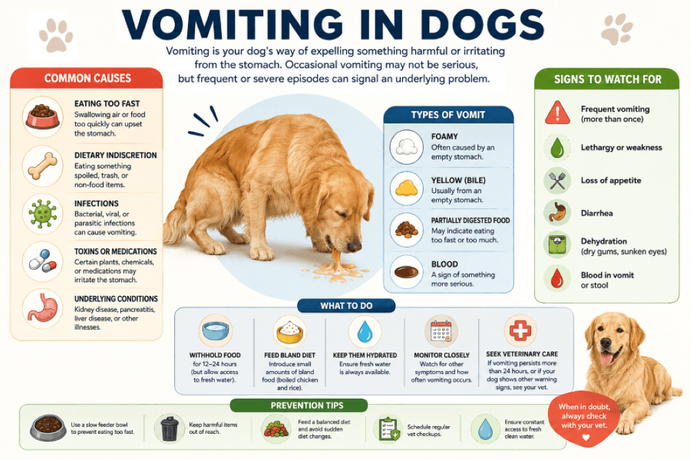 symptoms of vomiting in dogs