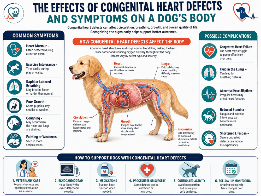 symptoms of congenital heart defects