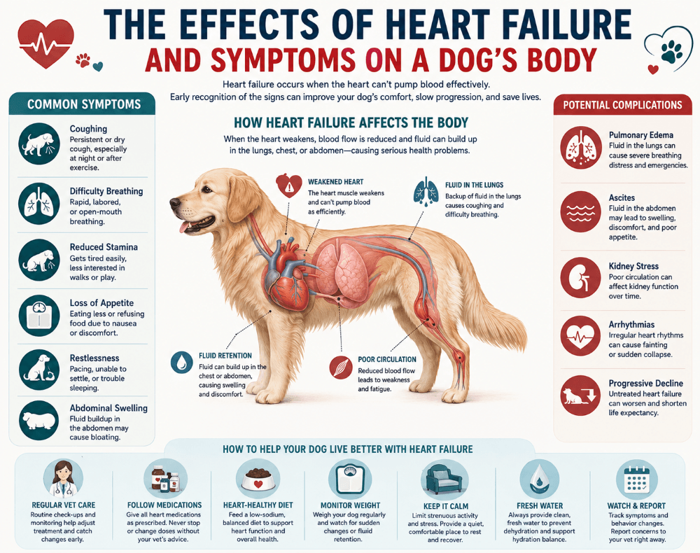 symptoms of heart failure in dogs
