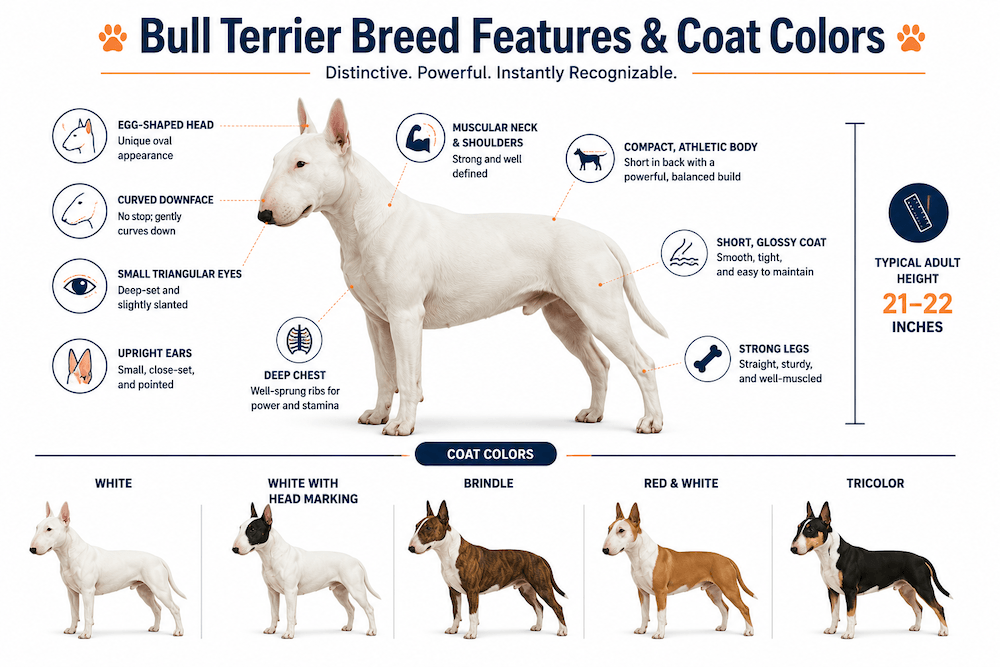 Bull Terrier Breed Features Guide