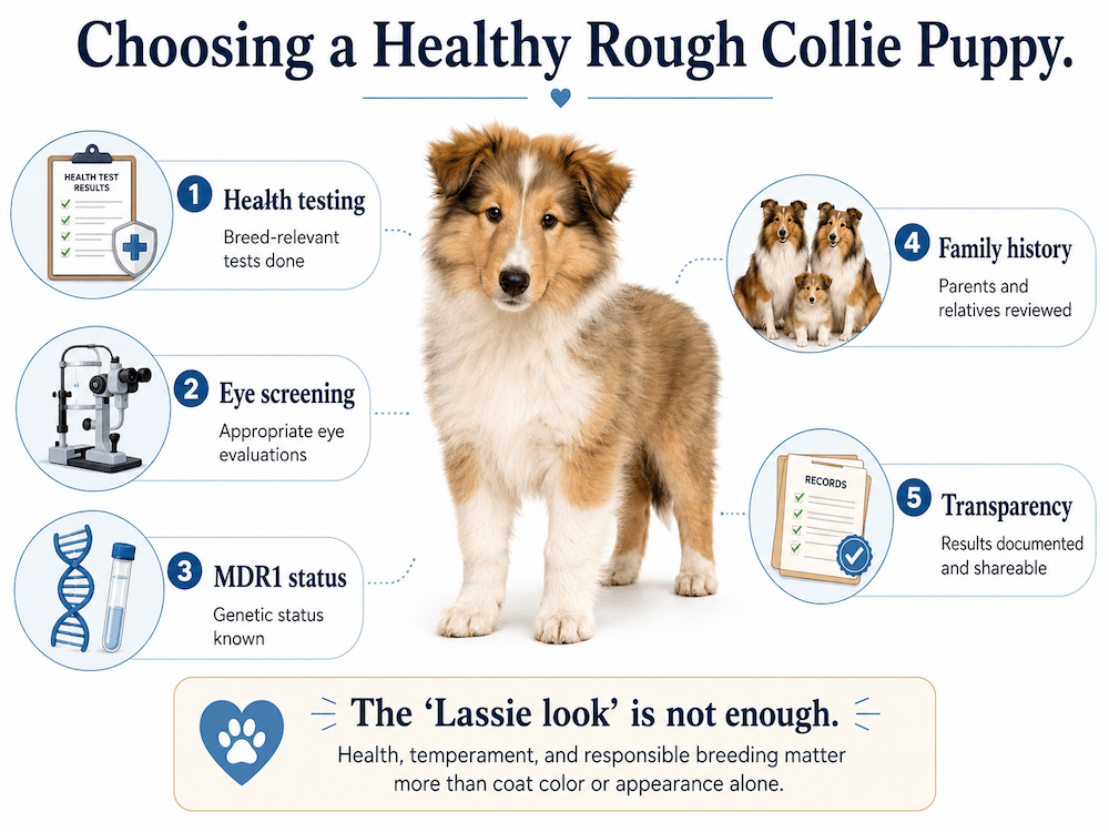 Choosing a Healthy Rough Collie Puppy