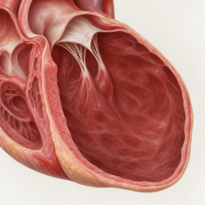 Dog representing dilated cardiomyopathy and heart disease