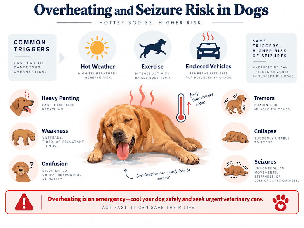 Dog Overheating and Seizure Risk
