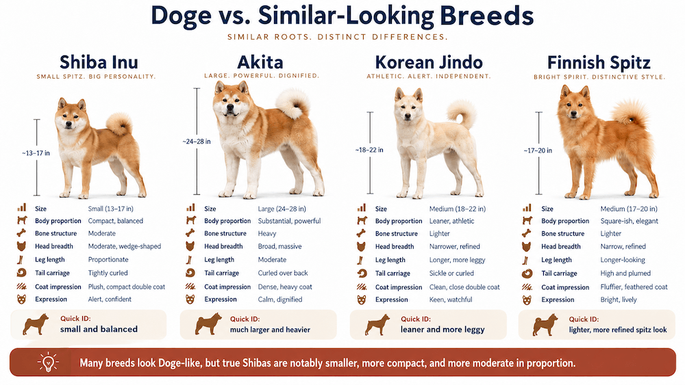 Doge vs. Similar-Looking Breeds