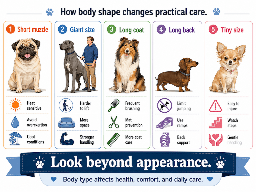 How Body Shape Changes Dog Care
