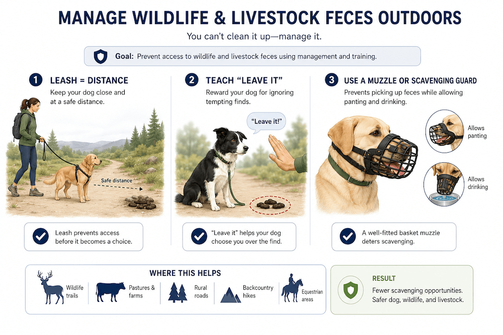 Managing Dogs Around Wildlife Feces