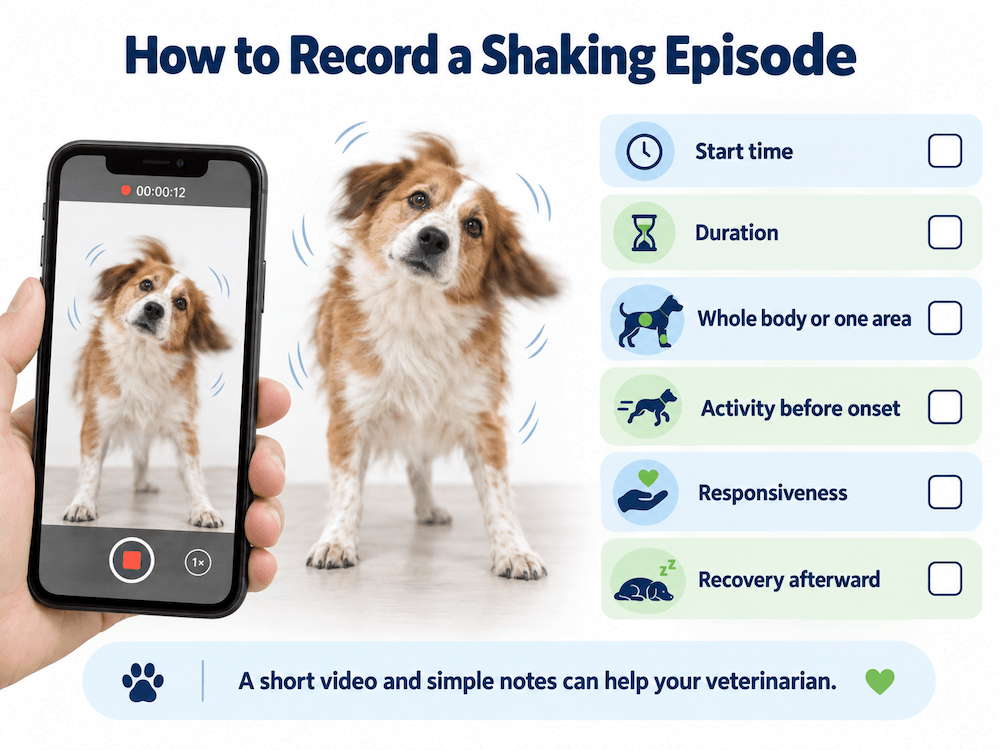 Record Your Dog’s Shaking Episode