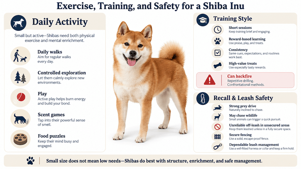 Shiba Inu Exercise and Safety Guide
