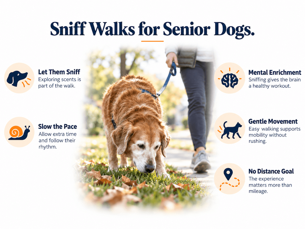 Sniff Walks for Senior Dogs