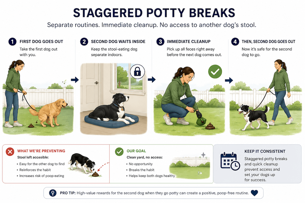 Staggered Potty Breaks