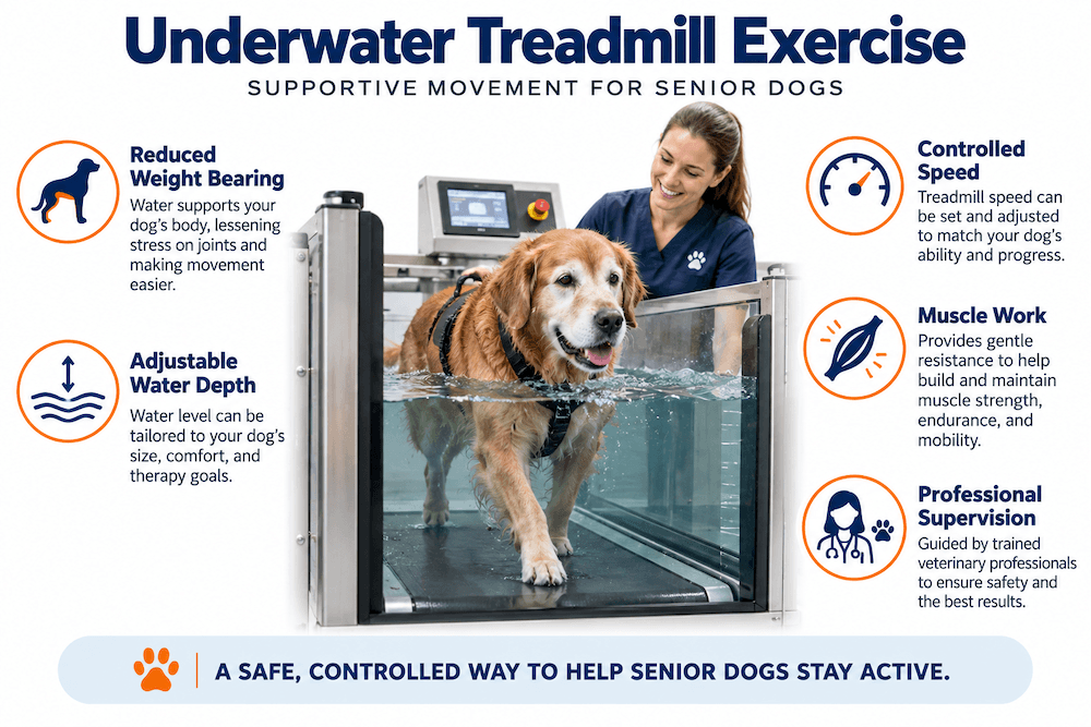 Underwater Treadmill Exercise for Senior Dogs