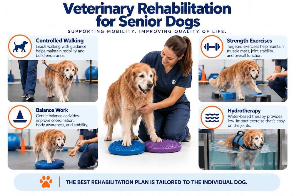 Veterinary Rehabilitation for Senior Dogs