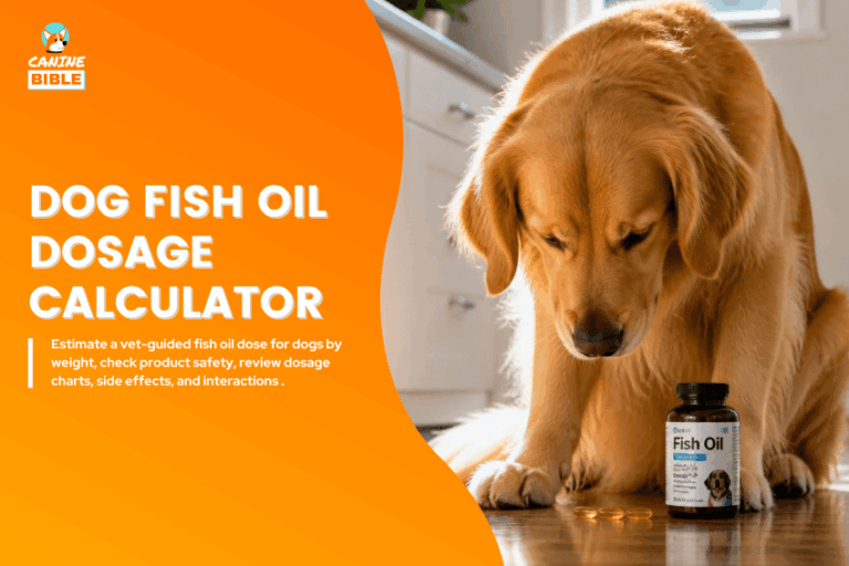 dog fish oil dosage calculator