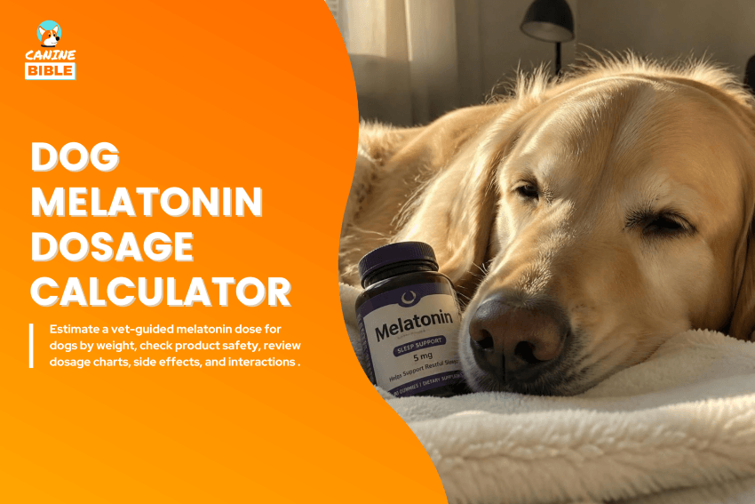 dog melatonin dosage calculator
