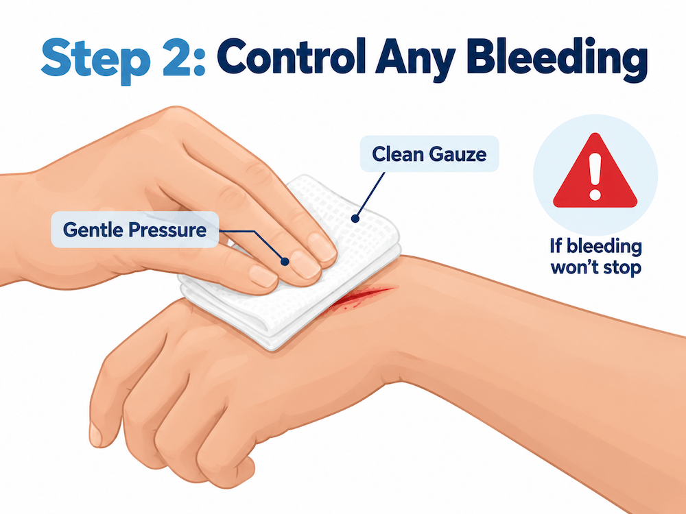 control any bleeding