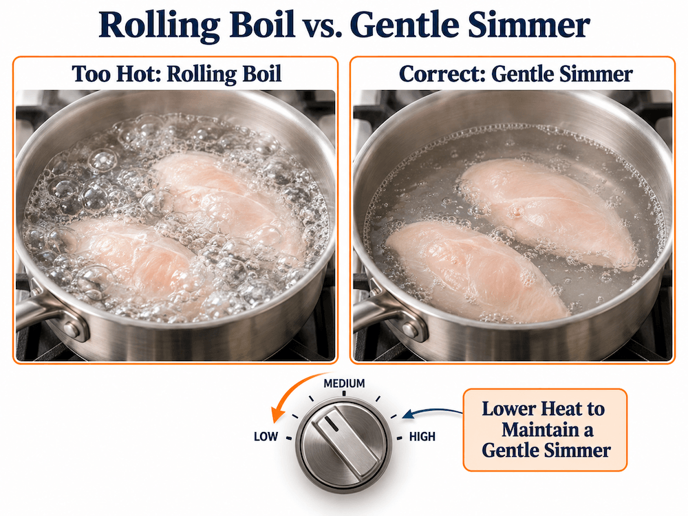 Bring the Water to a Gentle Simmer
