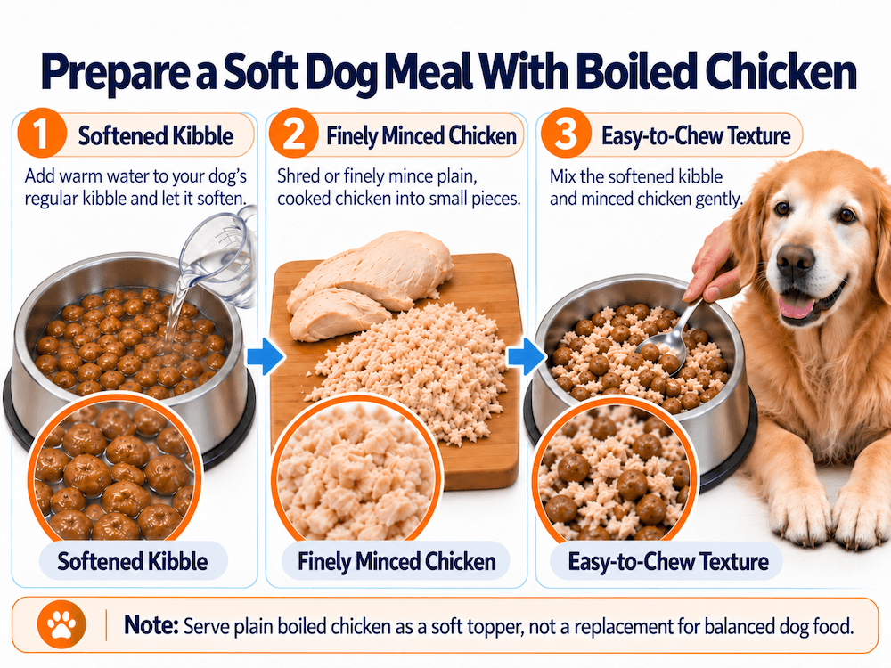 Chicken With Softened Kibble