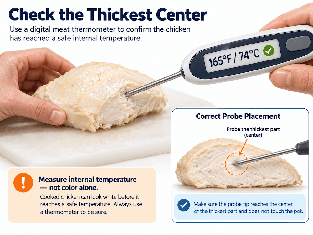 Cook Until the Chicken Reaches 165°F