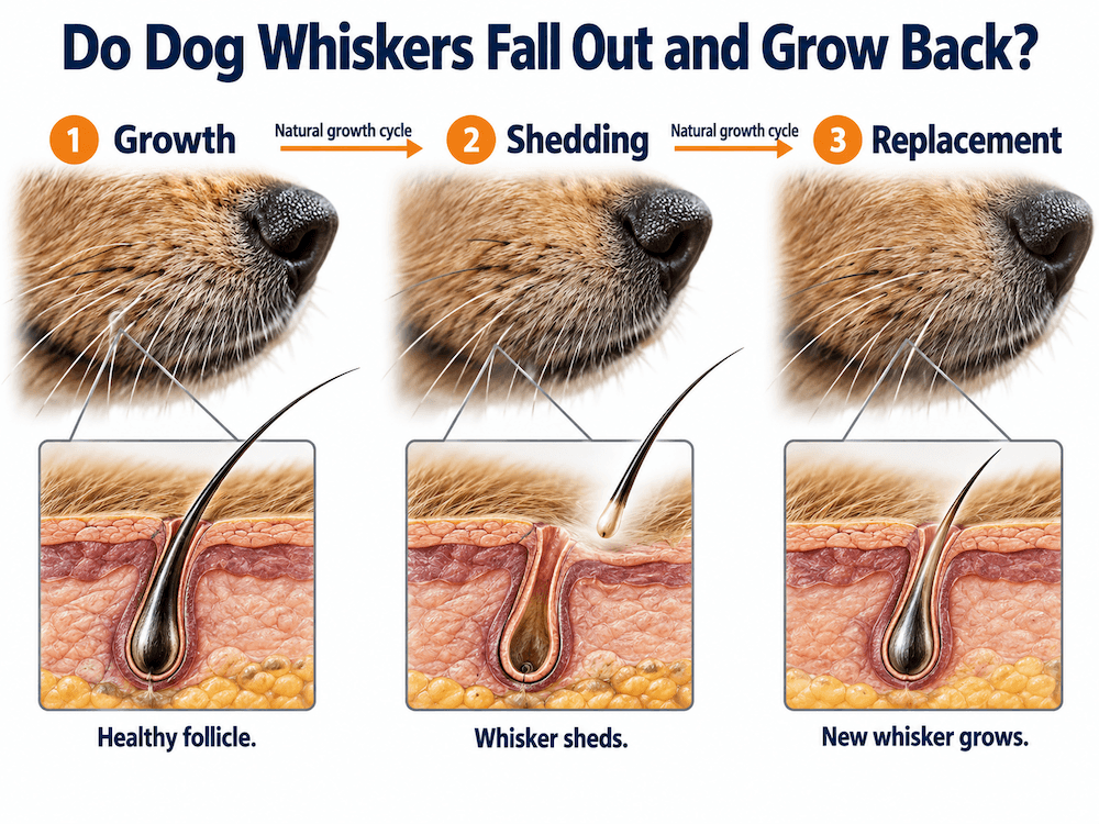 Do Dog Whiskers Fall Out and Grow Back