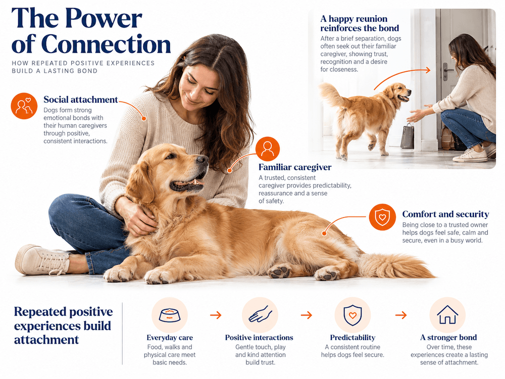 Dogs Form Strong Emotional Bonds With Their Owners