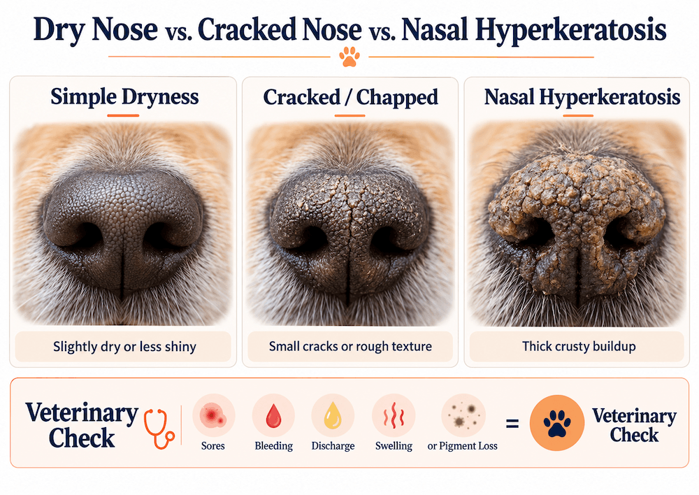 Dry Nose, Cracked Nose, or Nasal Hyperkeratosis