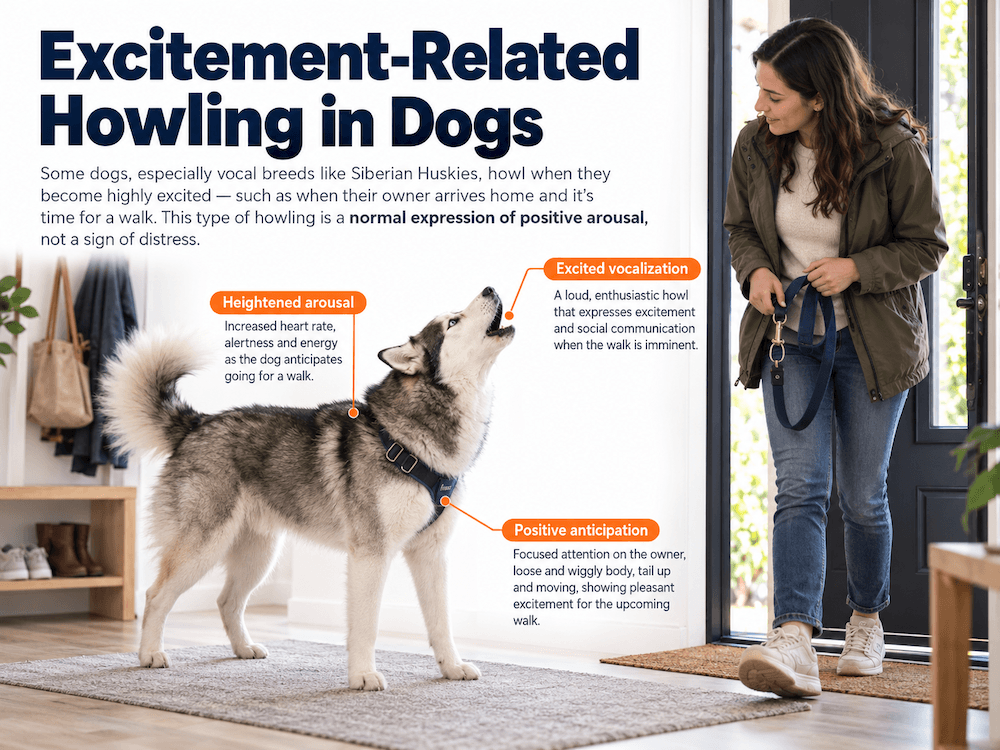 Excitement-related howling